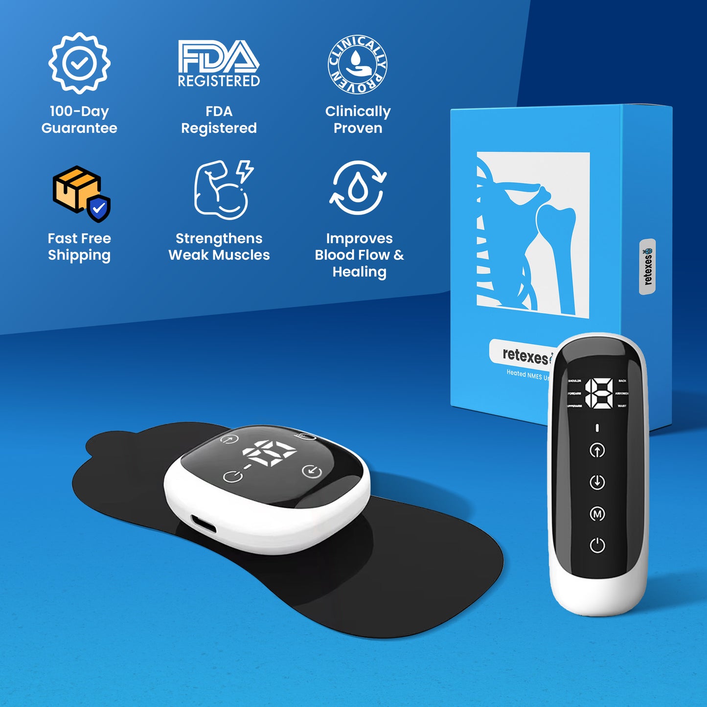 Retexes™ Shoulder Revive NMES Massager